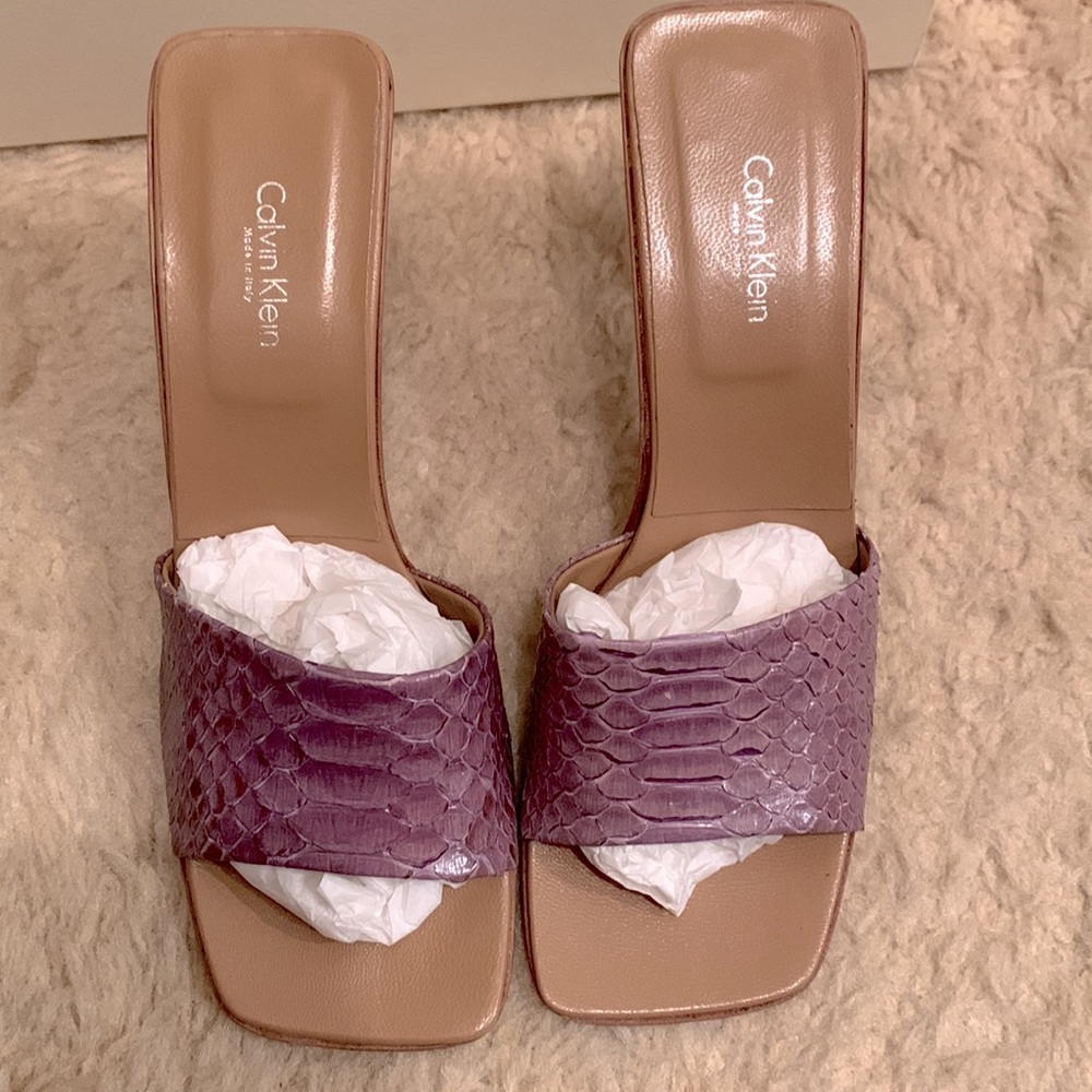 Calvin Klein Articolo Python Hyacinth Shoes - Picture 2 of 9